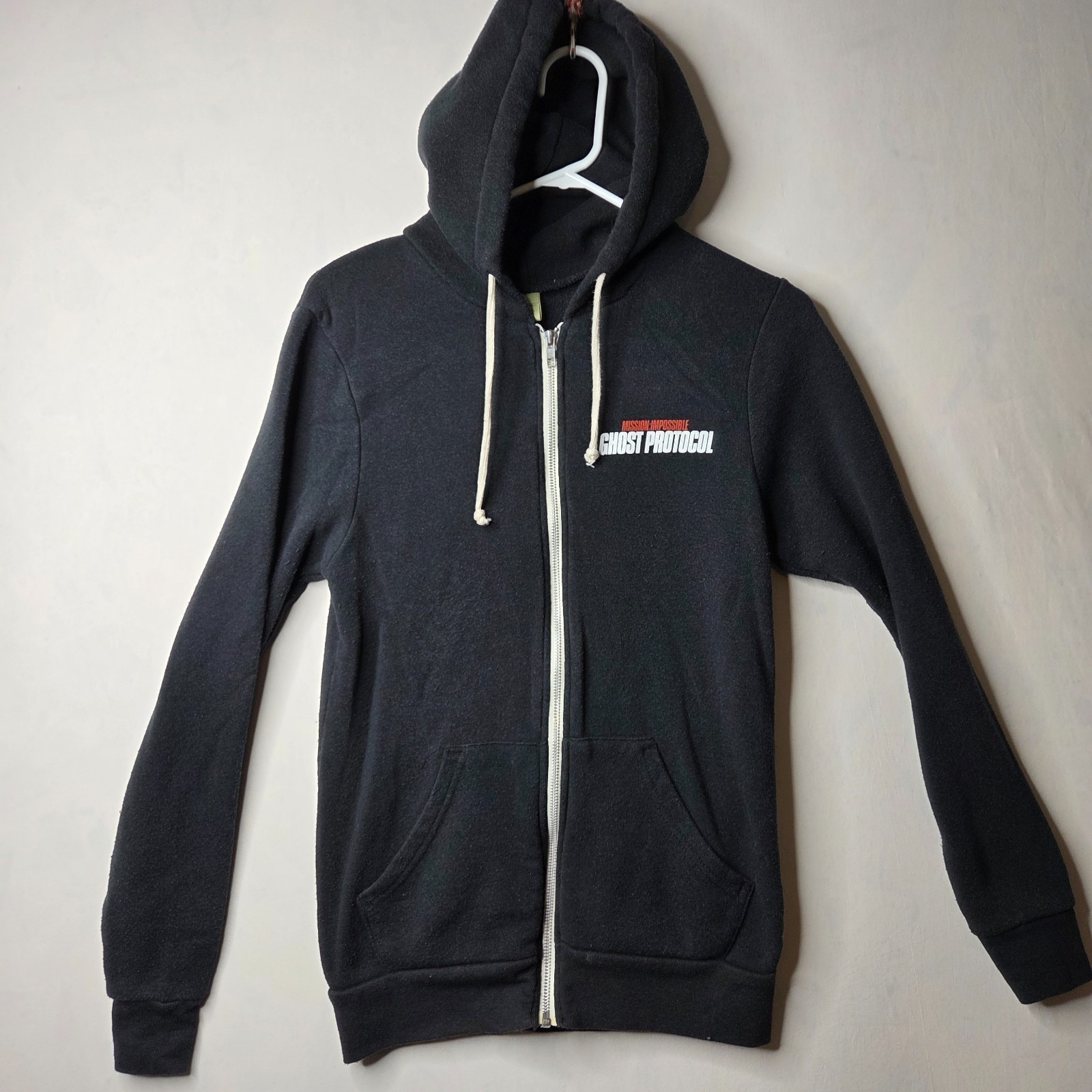Alternative Earth Hoodie Men Small Black Mission Impossible Ghost Protocol Print